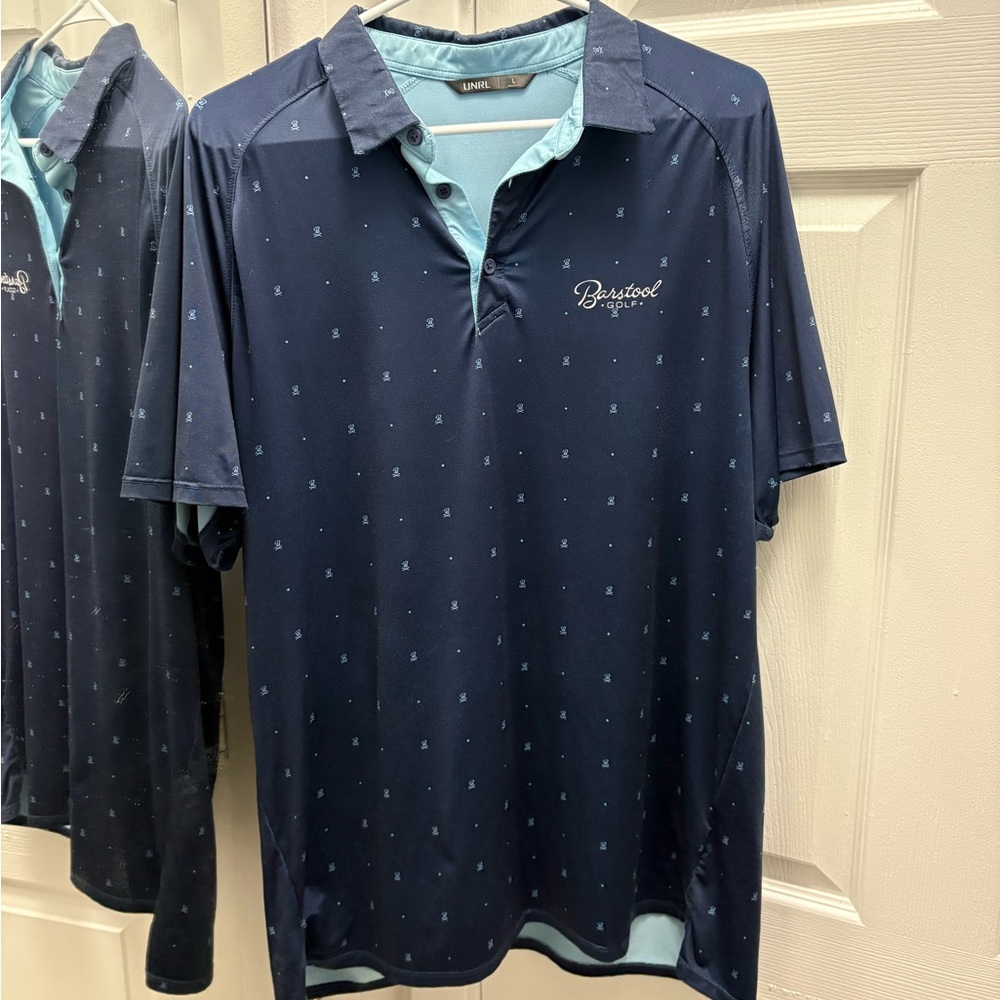 Barstool Sports Navy Blue Polo Shirt